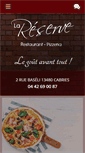 Mobile Screenshot of pizzerialareserve.com